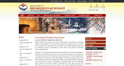 Desktop Screenshot of budget.uk.gov.in
