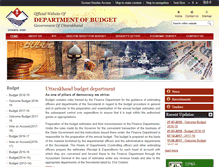 Tablet Screenshot of budget.uk.gov.in